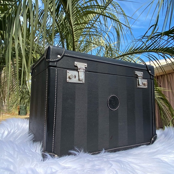 Fendi Train Case, RARE Vintage🧳Travel🧳Italy🇮🇹 - Picture 14 of 16